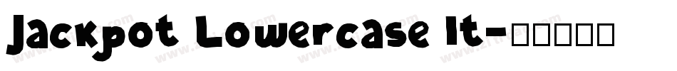 Jackpot Lowercase It字体转换
